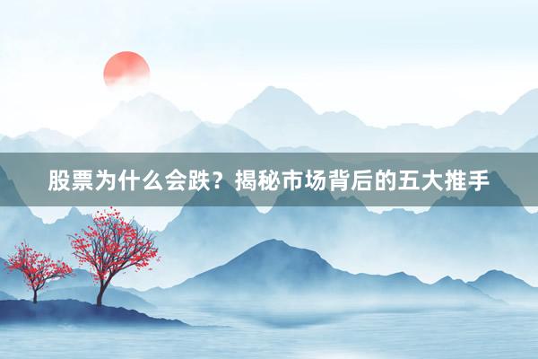 股票为什么会跌？揭秘市场背后的五大推手