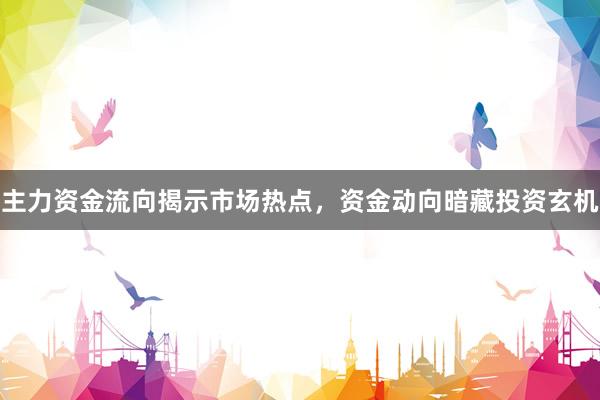 主力资金流向揭示市场热点，资金动向暗藏投资玄机